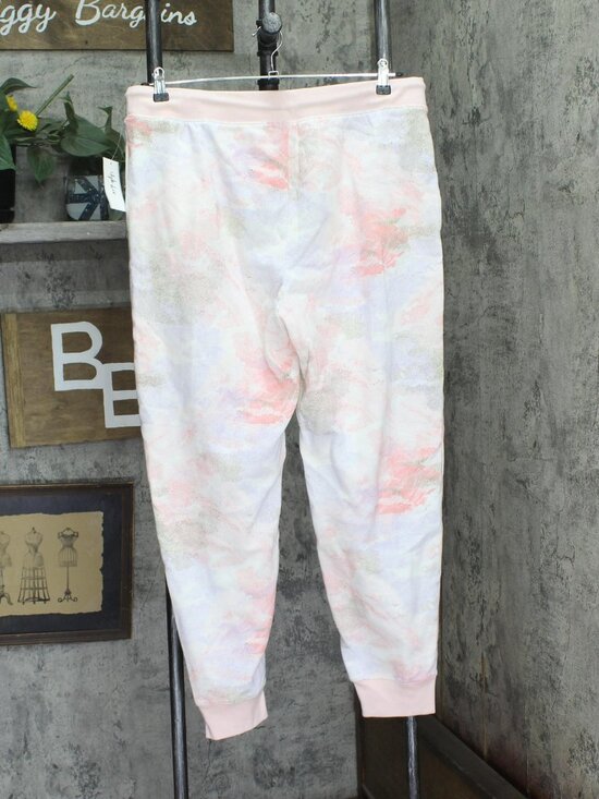 Style&Co. Pink Style Co Printed Jogger Pants Camo Xl Sz XL